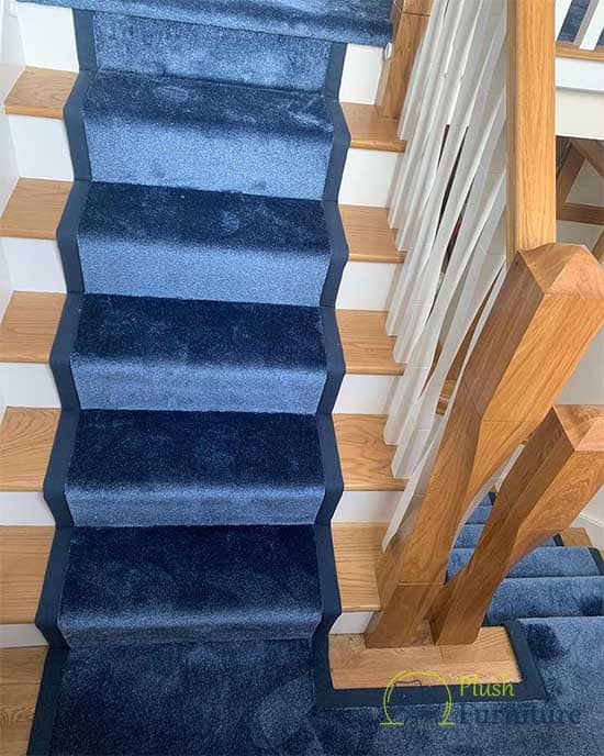 Blue Stair Carpet