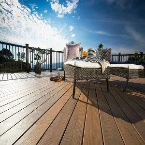 Flooring in Ras Al Khaimah 10 ZS-Wpc 3D Hollow Square Deck Flooring