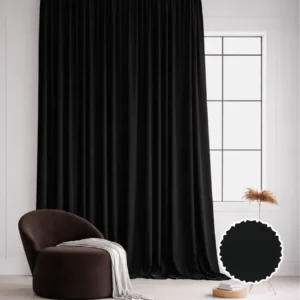 Bold Noir Drape