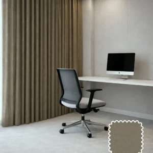 Brown Linen Curtain