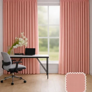 Blush Satin Curtain
