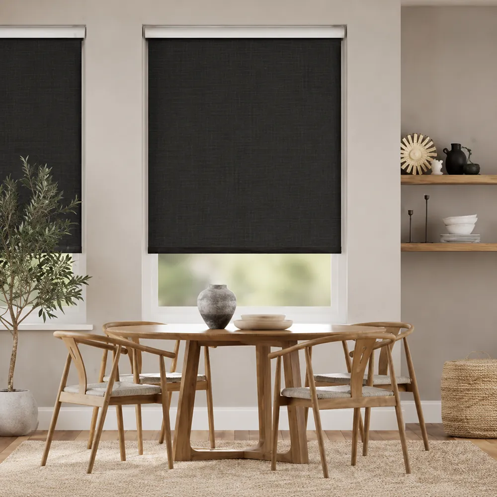 Blackout Woven Onyx 14 Blackout Blinds