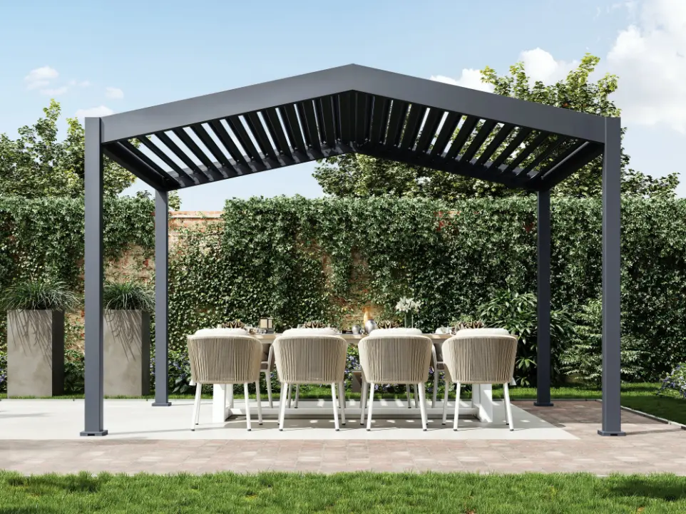Aluminium Pergola Dubai 6 Aluminium Louvred Pergola