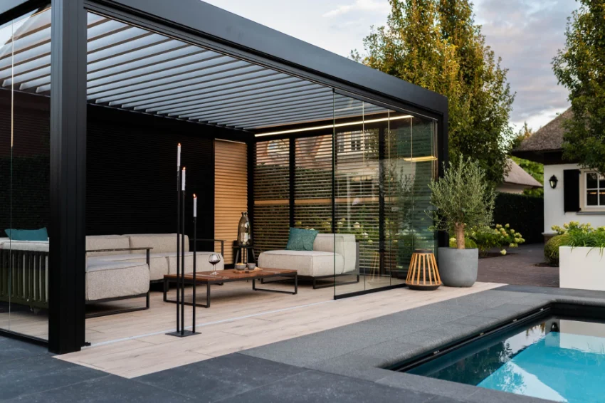 Pergola Dubai 6 Luxury Outdoor Aluminum Paragola