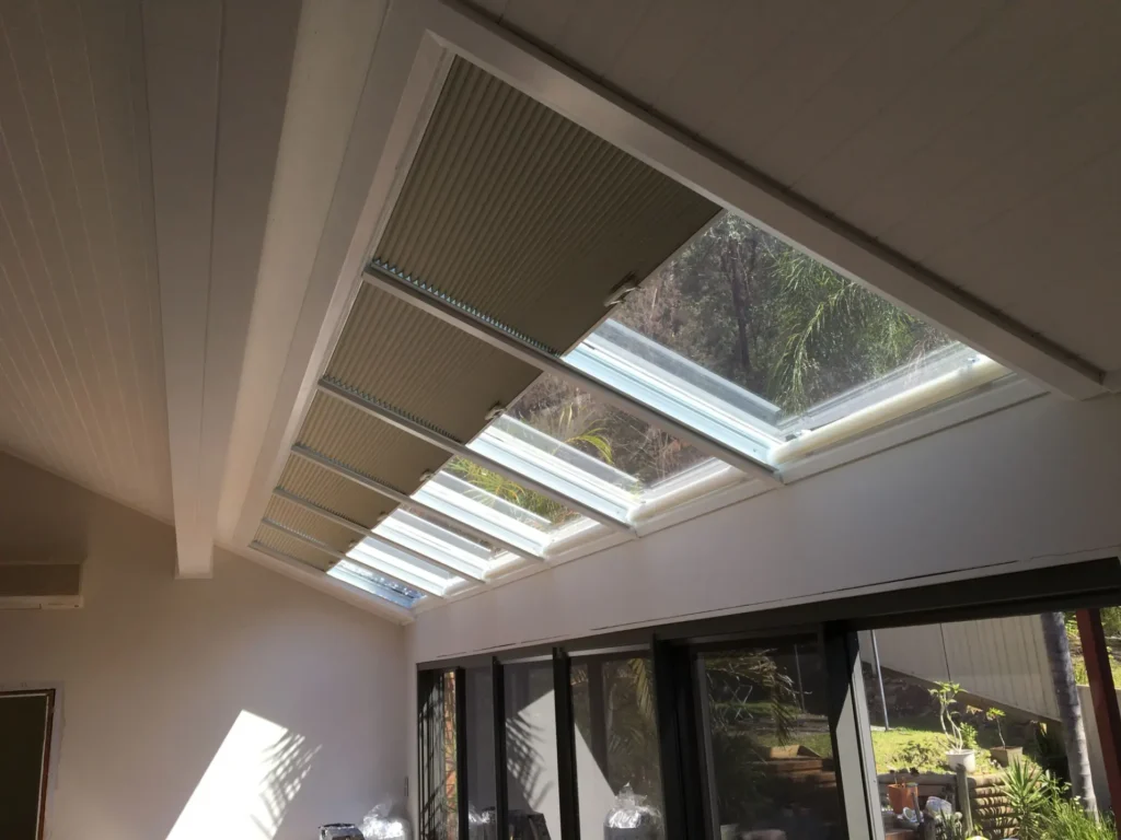 Retractable Honeycomb Skylight Shades 10 Double-Cell Honeycomb Shades