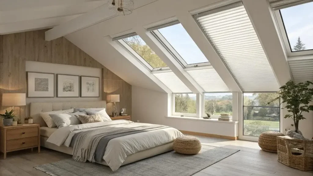 Retractable Honeycomb Skylight Shades 11 Motorized Honeycomb Skylight Shades Dubai