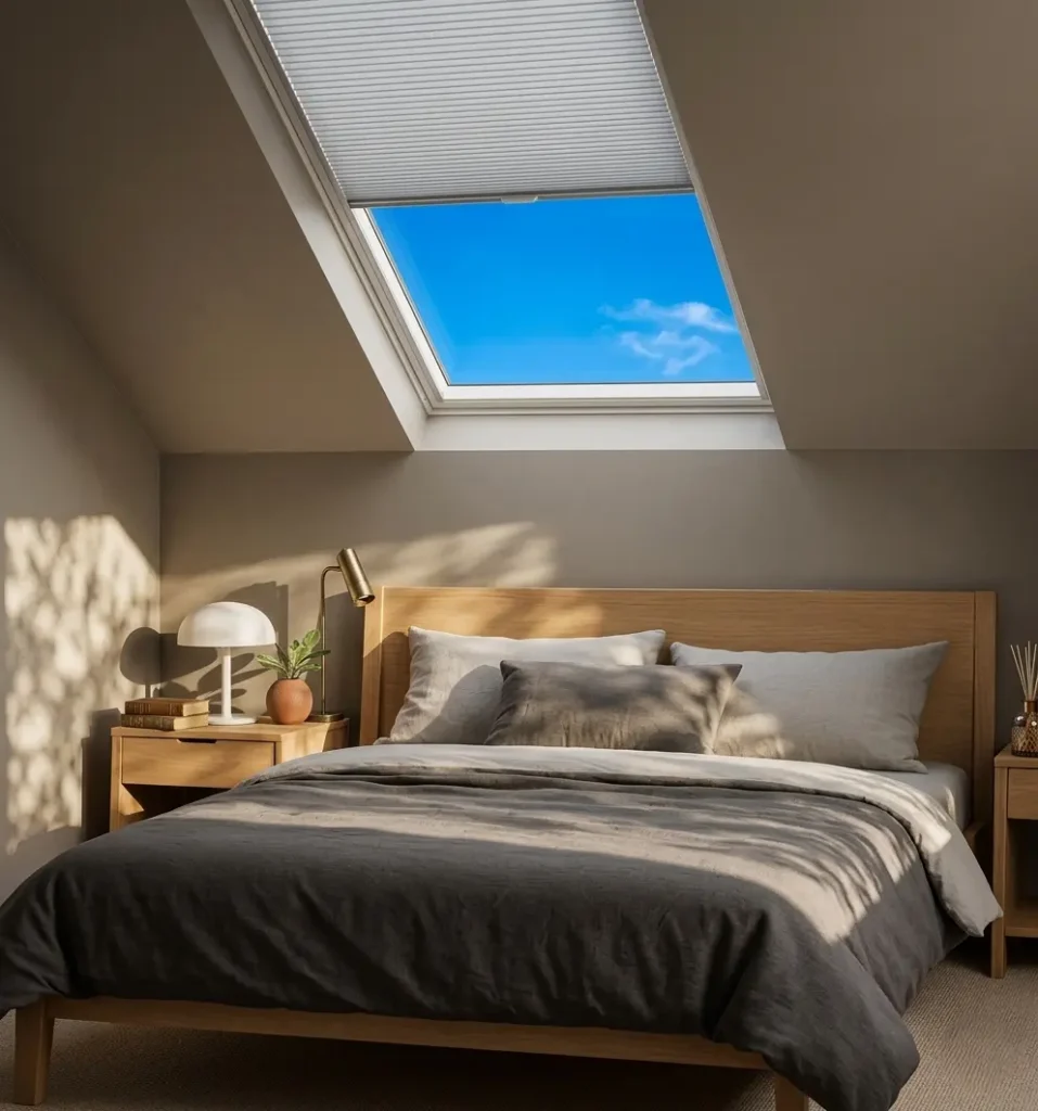 Retractable Honeycomb Skylight Shades 9 Residential Honeycomb Skylight Blinds Dubai