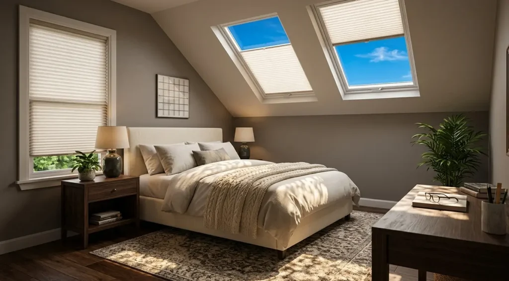 Retractable Honeycomb Skylight Shades 13 Roof Window Honeycomb Shades Dubai