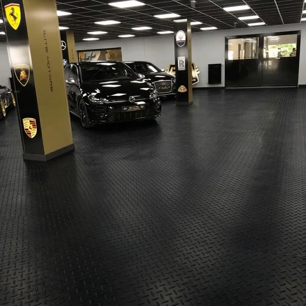 Diamond Black Rubber 13 Rubber Flooring